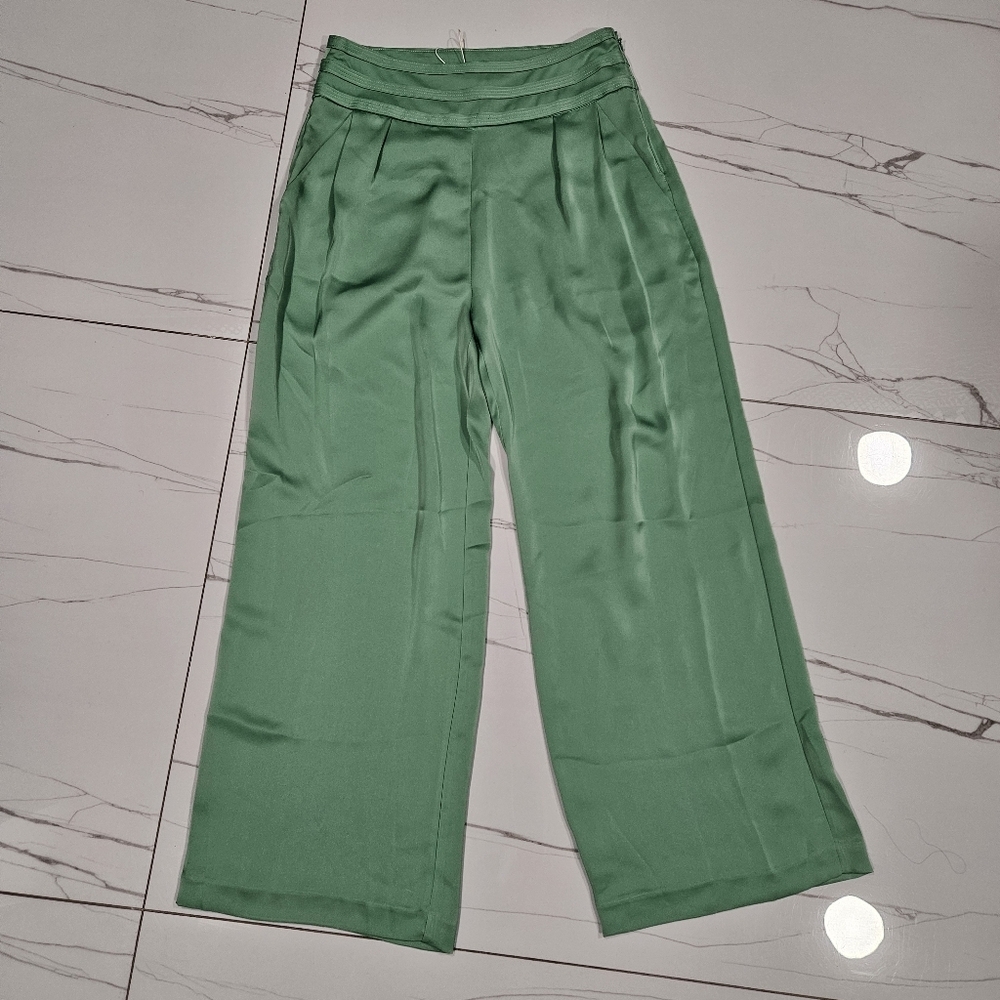 Ramy brook Joss Cropped Wide Leg High Waist Pant Size 4
